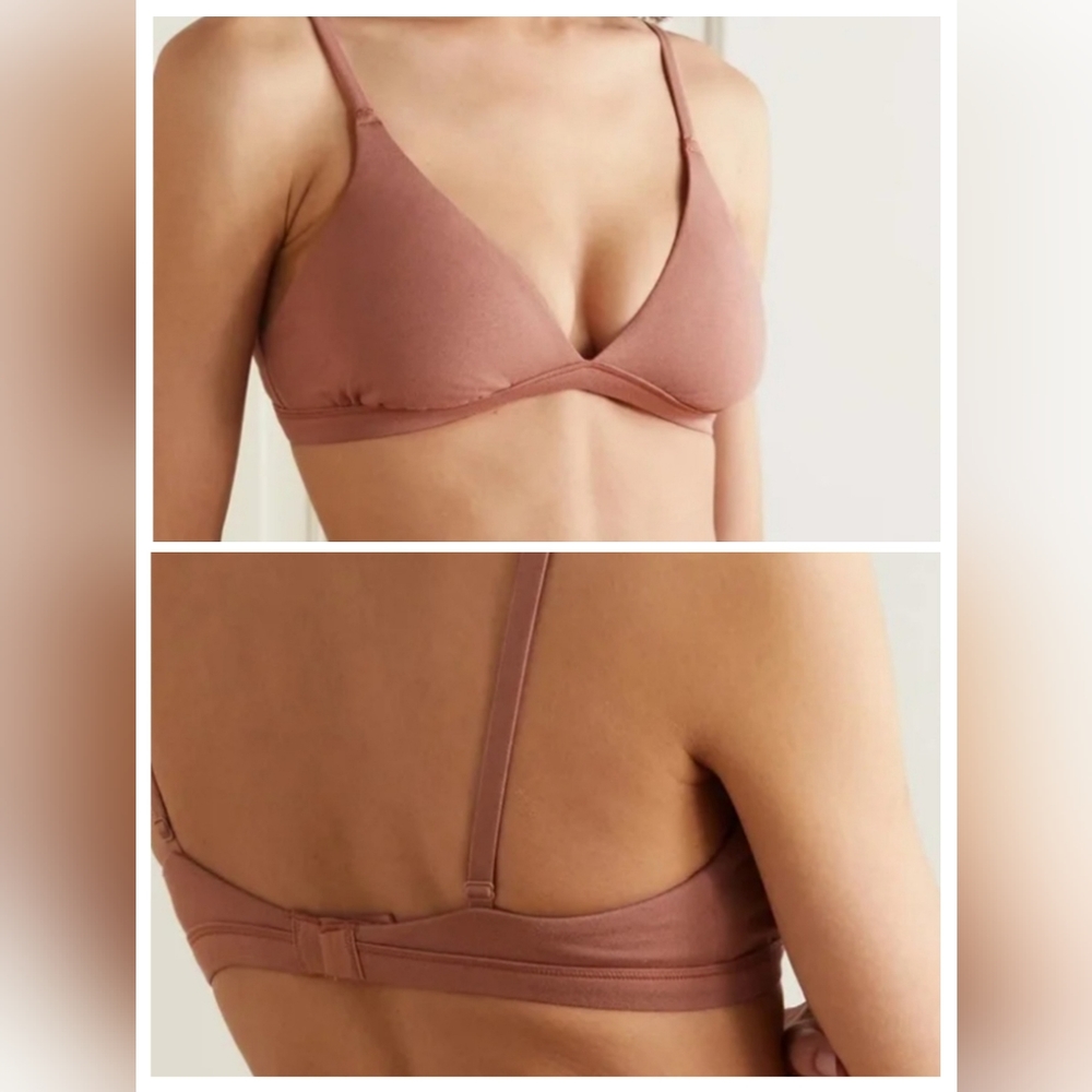 Skims Cotton Jersey Triangle Bralette Rose Clay/SMALL/ROSE CLAY/ NWT